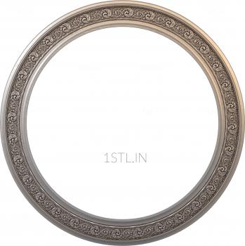 Round frame (RK_0036) 3D model for CNC machine