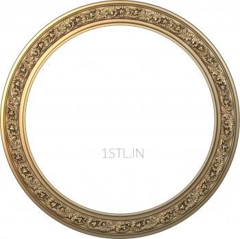 Round frame (RK_0039) 3D model for CNC machine