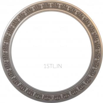 Round frame (RK_0041) 3D model for CNC machine