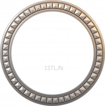 Round frame (RK_0042-2) 3D model for CNC machine