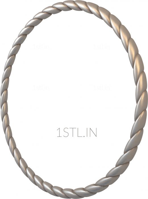 Round frame (RK_0077) 3D model for CNC machine