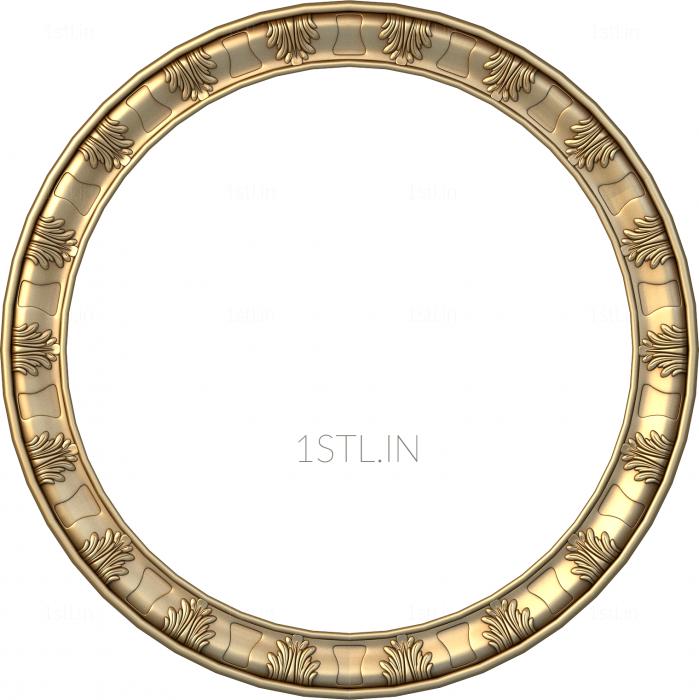 Round frame (RK_0093) 3D model for CNC machine