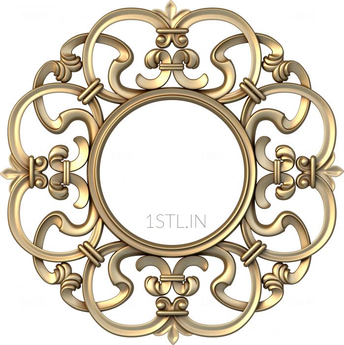 Round frame (RK_0144) 3D model for CNC machine