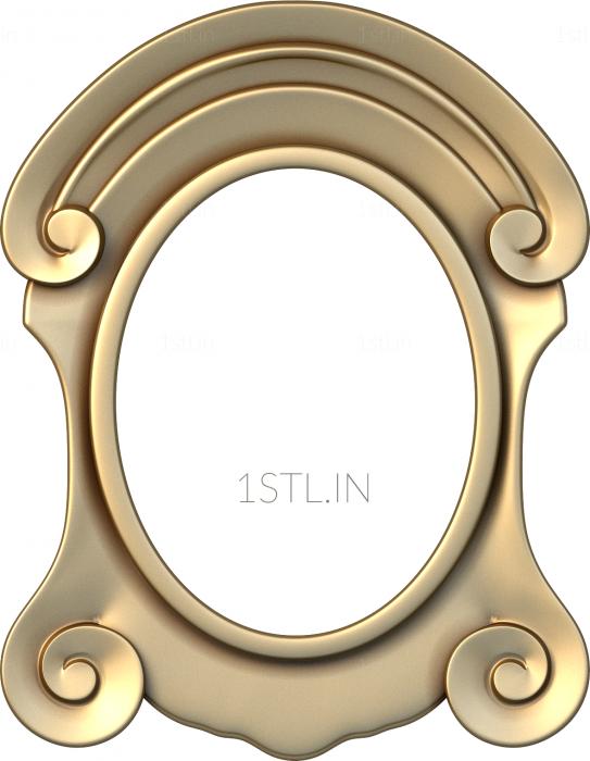 Round frame (RK_0146) 3D model for CNC machine