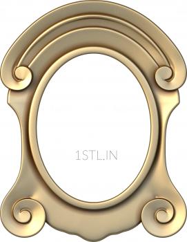 Round frame (RK_0146) 3D model for CNC machine