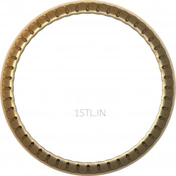 Round frame (RK_0150) 3D model for CNC machine