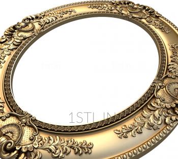 Round frame (RK_0159) 3D model for CNC machine