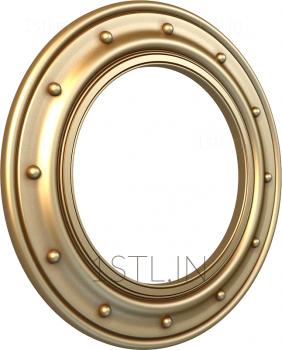 Round frame (RK_0163-1) 3D model for CNC machine