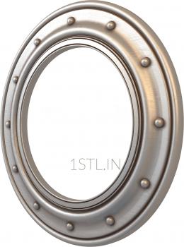 Round frame (RK_0163-1) 3D model for CNC machine