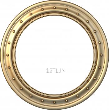 Round frame (RK_0163) 3D model for CNC machine