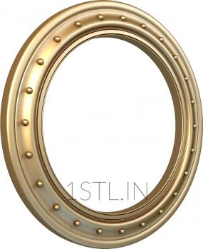 Round frame (RK_0163) 3D model for CNC machine