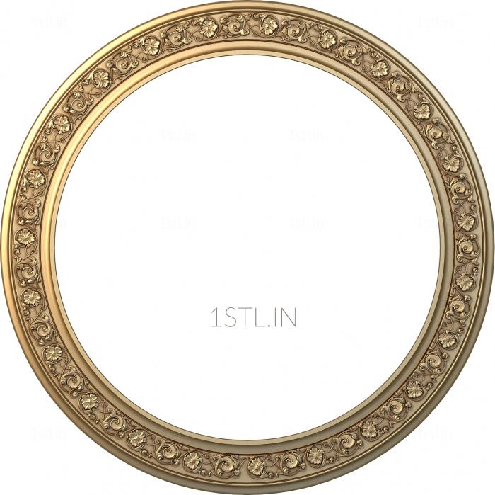 Round frame (RK_0173) 3D model for CNC machine