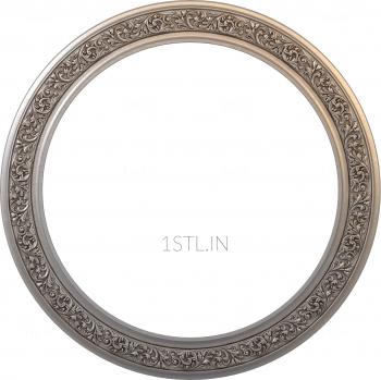 Round frame (RK_0181-1) 3D model for CNC machine