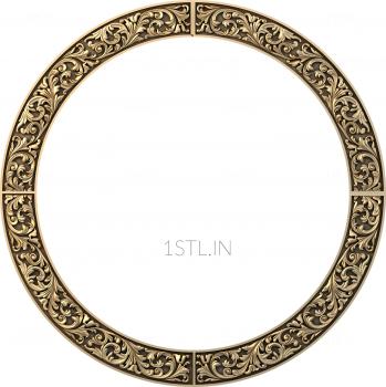 Round frame (RK_0181-3) 3D model for CNC machine