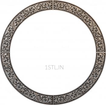 Round frame (RK_0181-3) 3D model for CNC machine