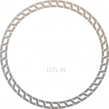 Round frame (RK_0182-1) 3D model for CNC machine