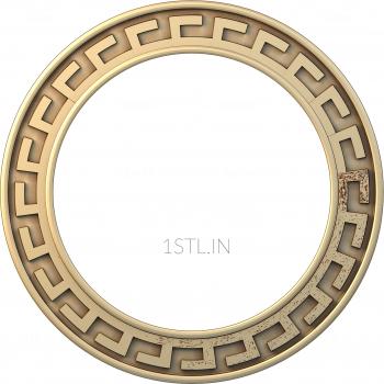 Round frame (RK_0204-1) 3D model for CNC machine