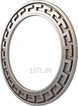 Round frame (RK_0204-1) 3D model for CNC machine