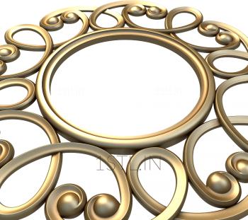 Round frame (RK_0226) 3D model for CNC machine