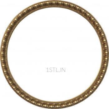 Round frame (RK_0241-2) 3D model for CNC machine