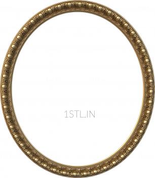 Round frame (RK_0241-3) 3D model for CNC machine