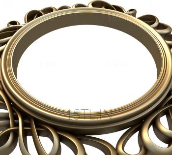 Round frame (RK_0250) 3D model for CNC machine