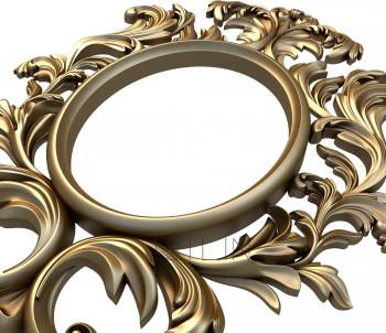 Round frame (RK_0289) 3D model for CNC machine