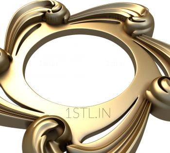 Round frame (RK_0291) 3D model for CNC machine