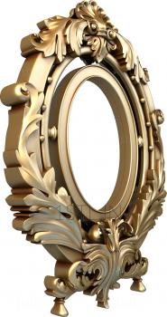 Round frame (RK_0324) 3D model for CNC machine