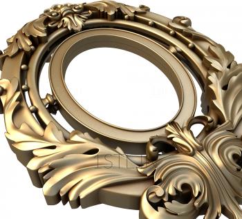 Round frame (RK_0324) 3D model for CNC machine