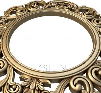 Round frame (RK_0327) 3D model for CNC machine