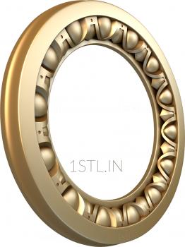 Round frame (RK_0334) 3D model for CNC machine