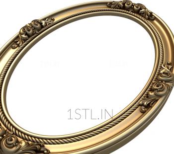 Round frame (RK_0336) 3D model for CNC machine