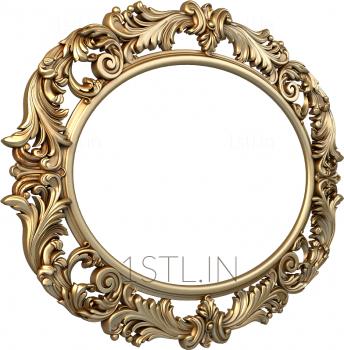 Round frame (RK_0697) 3D model for CNC machine