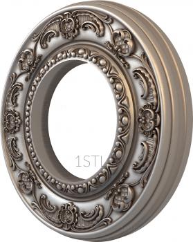 Round frame (RK_0703) 3D model for CNC machine