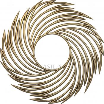 Round frame (RK_0708) 3D model for CNC machine