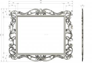 Mirrors and frames (RM_0835) 3D model for CNC machine