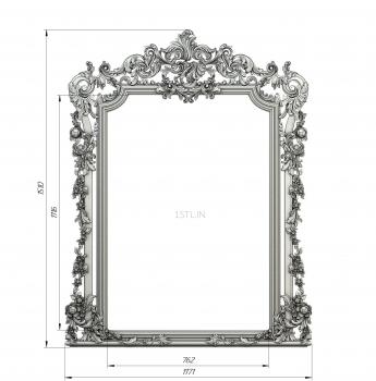 Mirrors and frames (RM_0866) 3D model for CNC machine