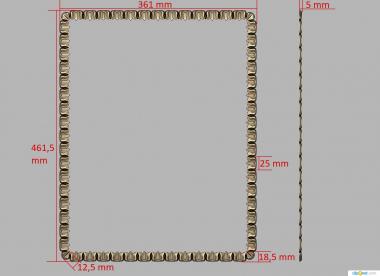 Mirrors and frames (RM_0972) 3D model for CNC machine