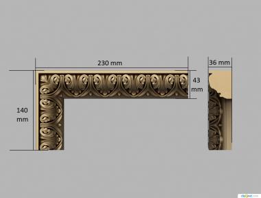 Mirrors and frames (RM_0973) 3D model for CNC machine