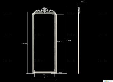 Mirrors and frames (RM_0985) 3D model for CNC machine