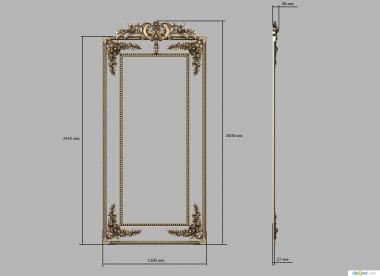 Mirrors and frames (RM_0987) 3D model for CNC machine