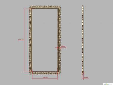 Mirrors and frames (RM_0991) 3D model for CNC machine