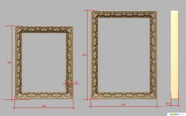 Mirrors and frames (RM_1004) 3D model for CNC machine