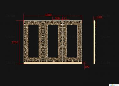 Mirrors and frames (RM_1092) 3D model for CNC machine