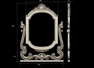 Mirrors and frames (RM_1112) 3D model for CNC machine