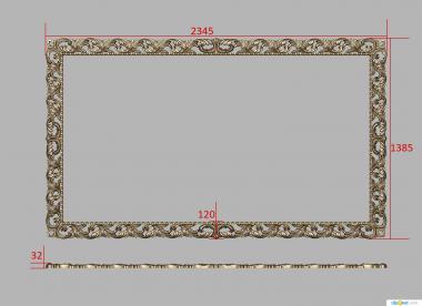 Mirrors and frames (RM_1121) 3D model for CNC machine