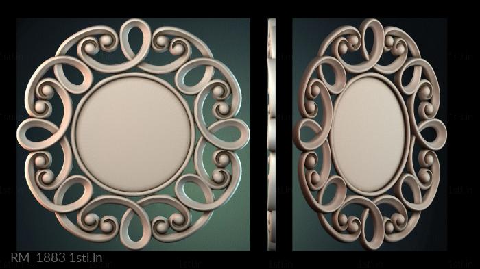 दर्पण और फ्रेम (RM_1883) सीएनसी मशीन के लिए 3D मॉडल