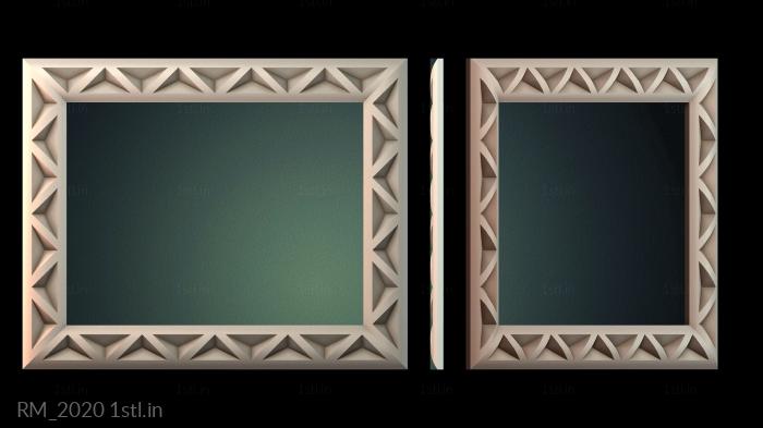 दर्पण और फ्रेम (RM_2020) सीएनसी मशीन के लिए 3D मॉडल