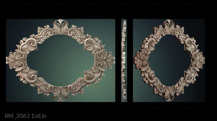 दर्पण और फ्रेम (RM_2063) सीएनसी मशीन के लिए 3D मॉडल